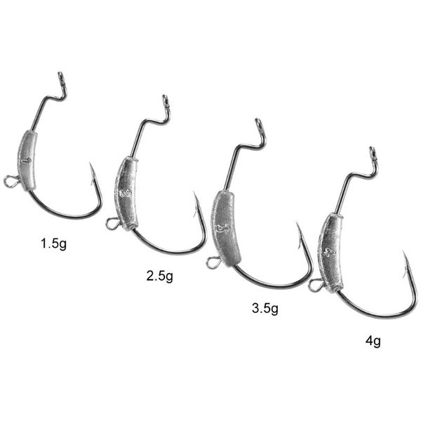 fishing hooks 5 pcs jig head barbed hook 1.5g 2.5g 3.5g 4g carbon steel tackle accessories
fishing hooks 5 pcs jig head barbed hook 1.5g 2.5g 3.5g 4g carbon steel tackle accessories