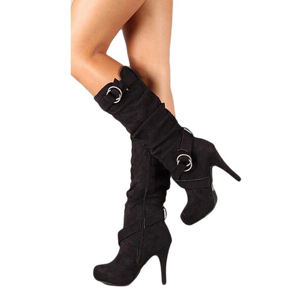boots thigh high women's winter faux suede leather heels over the knee women plus size shoes woman, Black
boots thigh high women's winter faux suede leather heels over the knee women plus size shoes woman, Black
