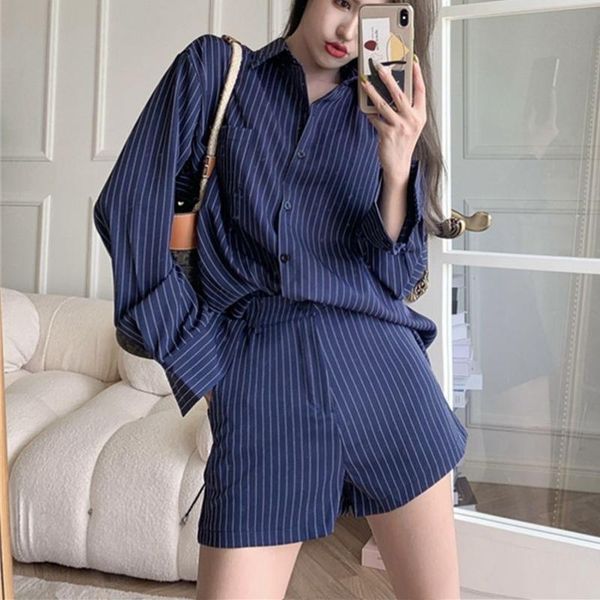 women's tracksuits alien kitty 2021 striped sunscreen femme wide leg shorts vintage elegant woman 2 piece sets casual high waist office, Gray
women's tracksuits alien kitty 2021 striped sunscreen femme wide leg shorts vintage elegant woman 2 piece sets casual high waist office, Gray
