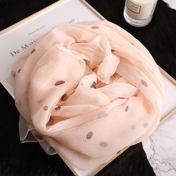 scarves silk scarf female dot printed summer chiffon scarfs for ladies wholesale 2021, Blue;gray
scarves silk scarf female dot printed summer chiffon scarfs for ladies wholesale 2021, Blue;gray