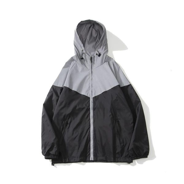 men's jackets reflective jackets, zip-up night coats, loose streetwear, skateboard coats, Black;brown
men's jackets reflective jackets, zip-up night coats, loose streetwear, skateboard coats, Black;brown