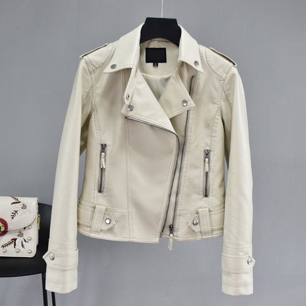 fitaylor autumn short faux pu leather jacket black rivet zipper motorcycle pink jackets coat turndown collar casual yellow coats 201120
fitaylor autumn short faux pu leather jacket black rivet zipper motorcycle pink jackets coat turndown collar casual yellow coats 201120