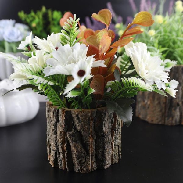 flower pots round bark basket garden wind wooden tube simulation plant flowerpot decoration outdoor pot planters &
flower pots round bark basket garden wind wooden tube simulation plant flowerpot decoration outdoor pot planters &