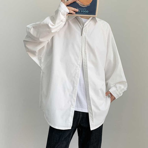 level pure high color white shirt boys trend loose casual inch shirt long sleeve, White;black
level pure high color white shirt boys trend loose casual inch shirt long sleeve, White;black