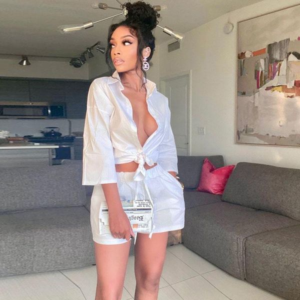 women's tracksuits casual two piece set women clothing sets summer short femme button up shirt and shorts club outfits drop, Gray
women's tracksuits casual two piece set women clothing sets summer short femme button up shirt and shorts club outfits drop, Gray