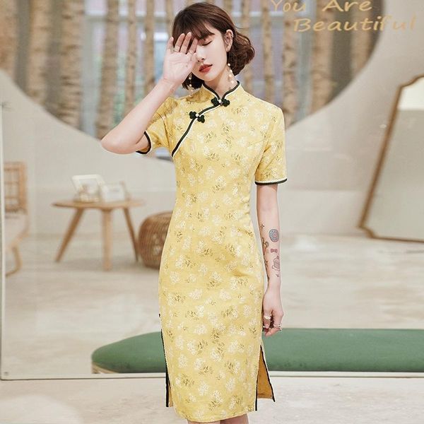 ethnic clothing summer cotton cheongsam chinese dress traditional vintage button slim plus size qipao linen dresses s to 3xl yellow vestidos, Red
ethnic clothing summer cotton cheongsam chinese dress traditional vintage button slim plus size qipao linen dresses s to 3xl yellow vestidos, Red