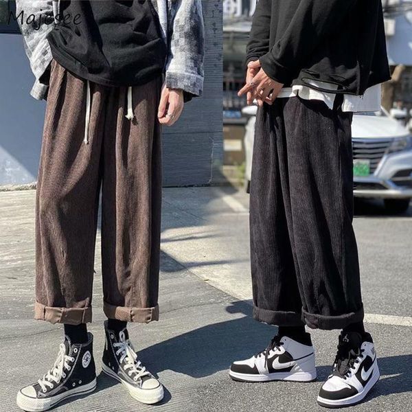 men pants corduroy plus size 3xl wide leg pant loose retro all-match korean style vintage elastic waist solid ulzzang chic men's, Black
men pants corduroy plus size 3xl wide leg pant loose retro all-match korean style vintage elastic waist solid ulzzang chic men's, Black