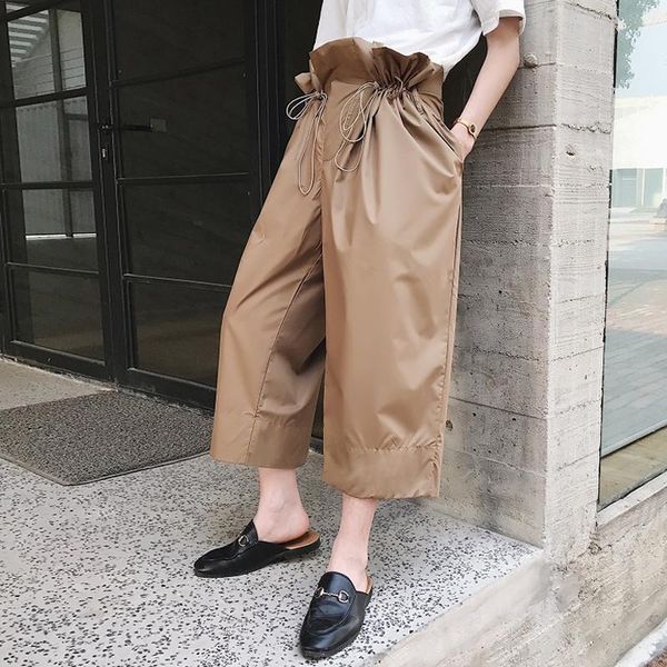 men's pants 2021 clothing hair stylist gd fashion rope drawing design alternative folds high waist wide leg costumes, Black
men's pants 2021 clothing hair stylist gd fashion rope drawing design alternative folds high waist wide leg costumes, Black