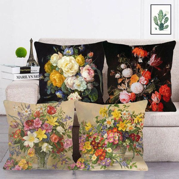 cushion/decorative pillow vintage flower pattern cushion cover oil painting pillowcase 45x45cm linen polyester throw cases sofa bedroom deco
cushion/decorative pillow vintage flower pattern cushion cover oil painting pillowcase 45x45cm linen polyester throw cases sofa bedroom deco