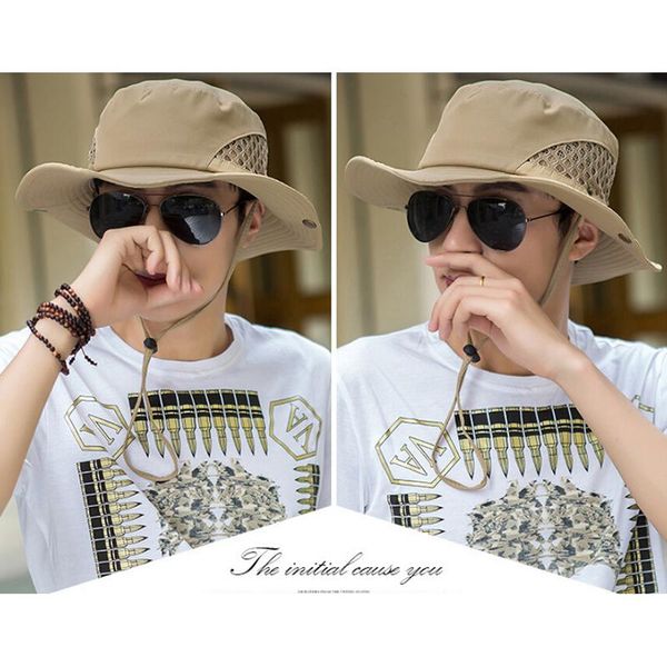 outdoor hats men fisherman hat sunshade fashion cap summer uv protection foldable fishing camping climbing, Black;white
outdoor hats men fisherman hat sunshade fashion cap summer uv protection foldable fishing camping climbing, Black;white