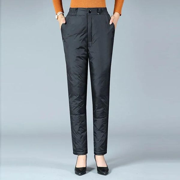 women's pants & capris oversize 5xl formal office women down korean fashion plus size black high waist trousers elegant slim thick cott, Black;white
women's pants & capris oversize 5xl formal office women down korean fashion plus size black high waist trousers elegant slim thick cott, Black;white