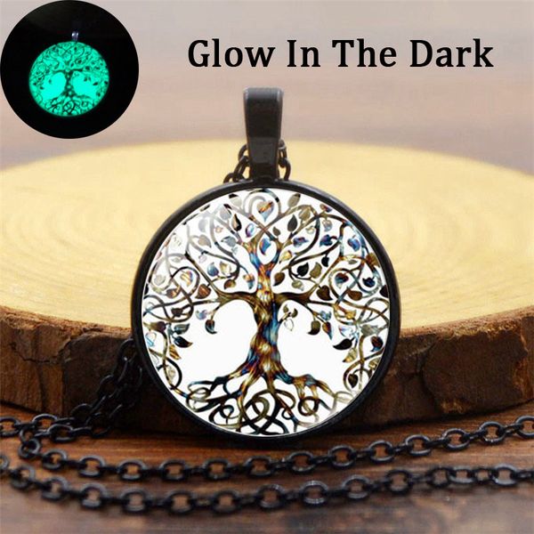 men women fashion jewelry glass alloy glow in the dark pendant necklaces vintage tree of life luminous necklace gifts, Silver
men women fashion jewelry glass alloy glow in the dark pendant necklaces vintage tree of life luminous necklace gifts, Silver