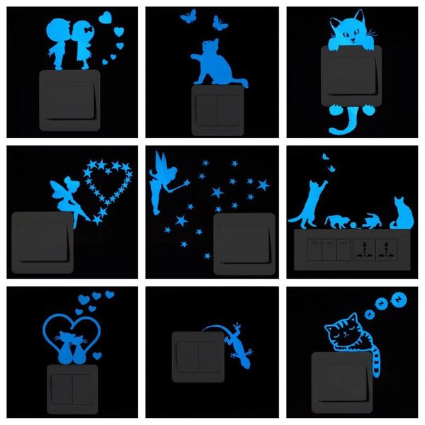 wall stickers blue-light luminous switch sticker home decor cartoon glowing dark glow decoration sticker, cat/fairy/moon stars..
wall stickers blue-light luminous switch sticker home decor cartoon glowing dark glow decoration sticker, cat/fairy/moon stars..