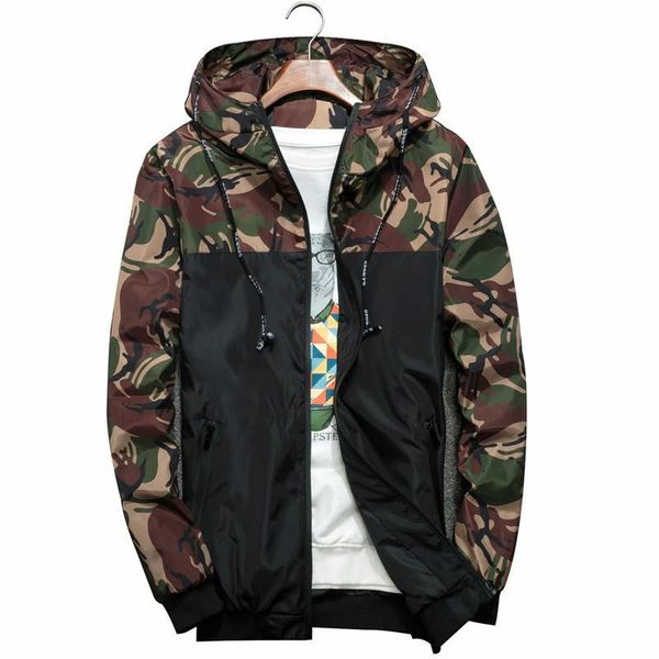 men's jackets spring autumn camouflage military hooded coats casual zipper male thin windbreaker mens brand clothing 6xl, Black;brown
men's jackets spring autumn camouflage military hooded coats casual zipper male thin windbreaker mens brand clothing 6xl, Black;brown