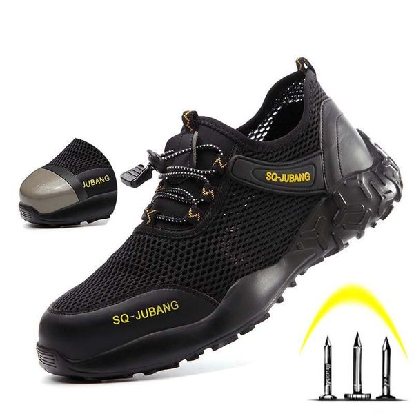 boots fashion men's shoes large holes breathable smash-proof puncture-proof safety light and wear-resistant work, Black
boots fashion men's shoes large holes breathable smash-proof puncture-proof safety light and wear-resistant work, Black