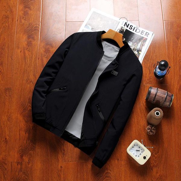 men's jackets fat guy plus-size 5xl 6xl 7xl 8xl casual loose-fitting men jacket young fashion spring coat blue green black 110kg 120kg, Black;brown