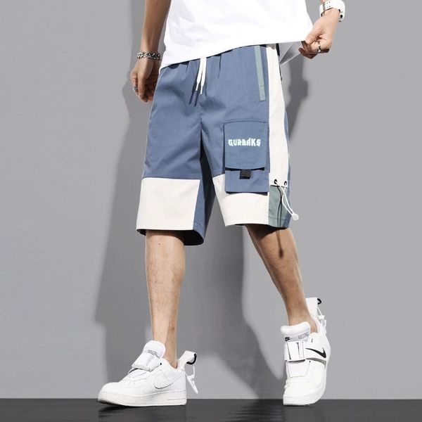 men's shorts 2021 summer men tooling five-point pants trendy loose multi-pocket drawstring stitching trousers casual, White;black
men's shorts 2021 summer men tooling five-point pants trendy loose multi-pocket drawstring stitching trousers casual, White;black