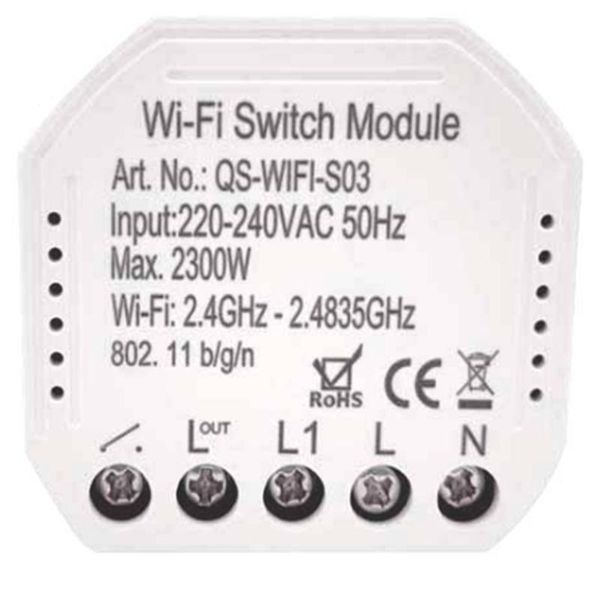 smart home control mini diy wifi switch module tuya app 16a 90v-240v support an external works with alexa google
smart home control mini diy wifi switch module tuya app 16a 90v-240v support an external works with alexa google