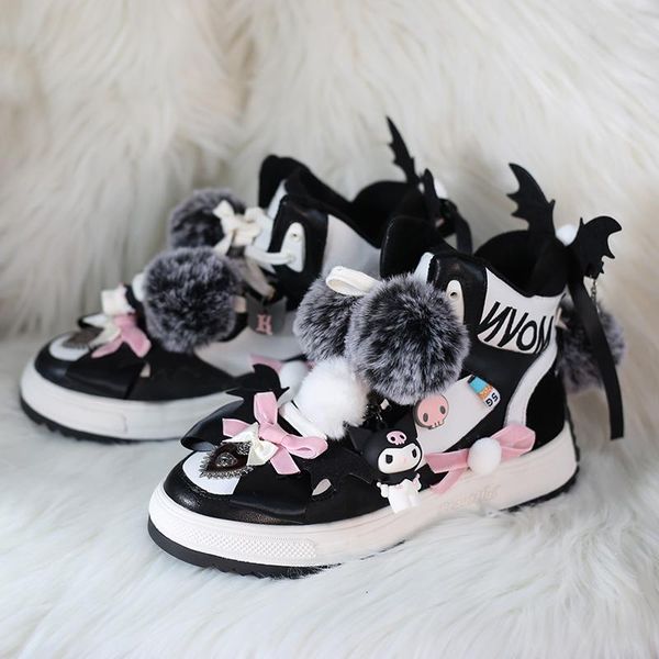 boots womens diy ankle sneakers warm winter thick lace up shoes fur ball lolita genuine leather cute girls black white 2021
boots womens diy ankle sneakers warm winter thick lace up shoes fur ball lolita genuine leather cute girls black white 2021