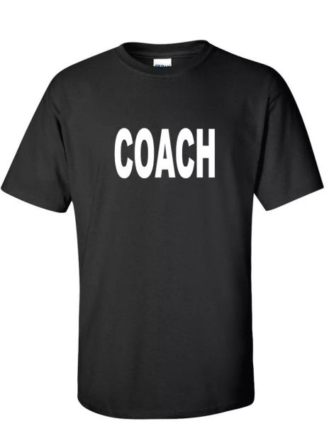 coach training exercise combat sports baseball soccer black white cotton t-shirt, White;black
coach training exercise combat sports baseball soccer black white cotton t-shirt, White;black