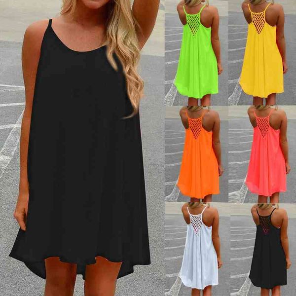 summer womens summer sleeveless round neck solid color hollow backless chiffon dress for women robe femme vestidos, Black;gray
summer womens summer sleeveless round neck solid color hollow backless chiffon dress for women robe femme vestidos, Black;gray