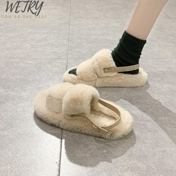 women summer casual fur slippers flat non-slip solid real hair slides large size, Black
women summer casual fur slippers flat non-slip solid real hair slides large size, Black