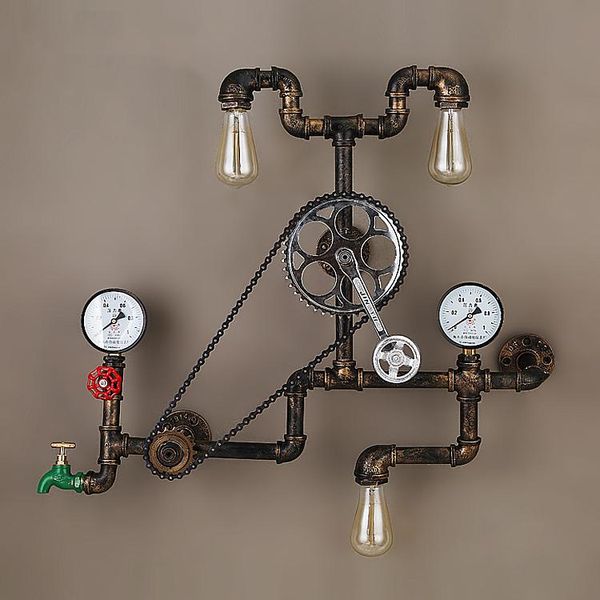 wall lamp vintage lamps loft industrial wheel water pipe light retro lighting fixture for restaurant bar dinning room
wall lamp vintage lamps loft industrial wheel water pipe light retro lighting fixture for restaurant bar dinning room