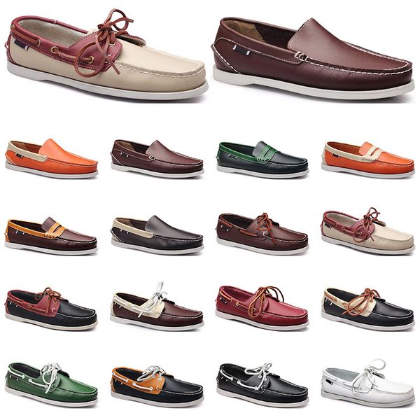 137 womens sneakers sailing shoe mens casual leather shoes black white red green orange brown outdoor trainers size 38-45
137 womens sneakers sailing shoe mens casual leather shoes black white red green orange brown outdoor trainers size 38-45