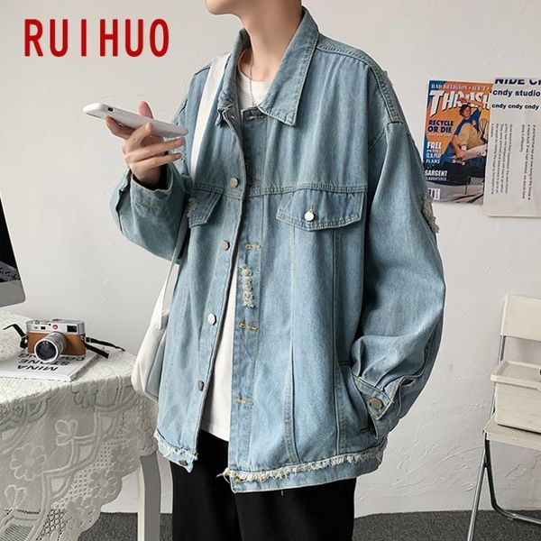 men's jackets ruihuo casual jacket japanese streetwear men clothing 2021 arrivals varsity coat m-2xl, Black;brown
men's jackets ruihuo casual jacket japanese streetwear men clothing 2021 arrivals varsity coat m-2xl, Black;brown