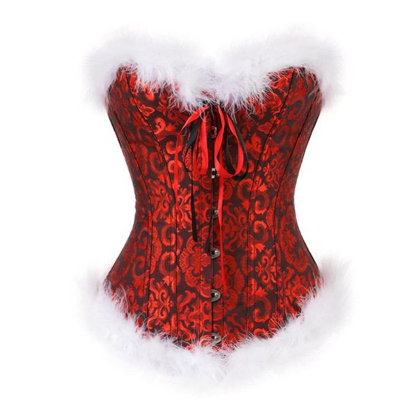 bustiers & corsets christmas corset with fur women cosplay costumes waist training corselete bustier crop plus size red korsett, Black;white
bustiers & corsets christmas corset with fur women cosplay costumes waist training corselete bustier crop plus size red korsett, Black;white