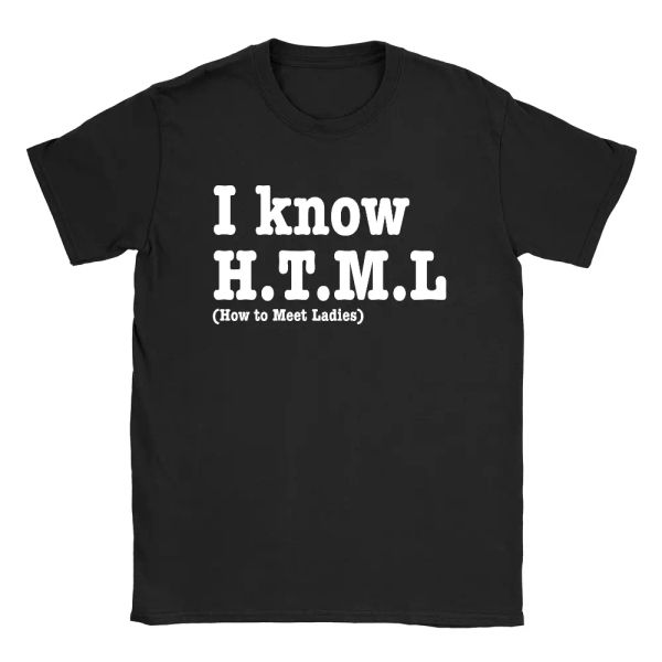 how to meet ladies mens t-shirt funny geek nerd coder web developer html top, White;black
how to meet ladies mens t-shirt funny geek nerd coder web developer html top, White;black