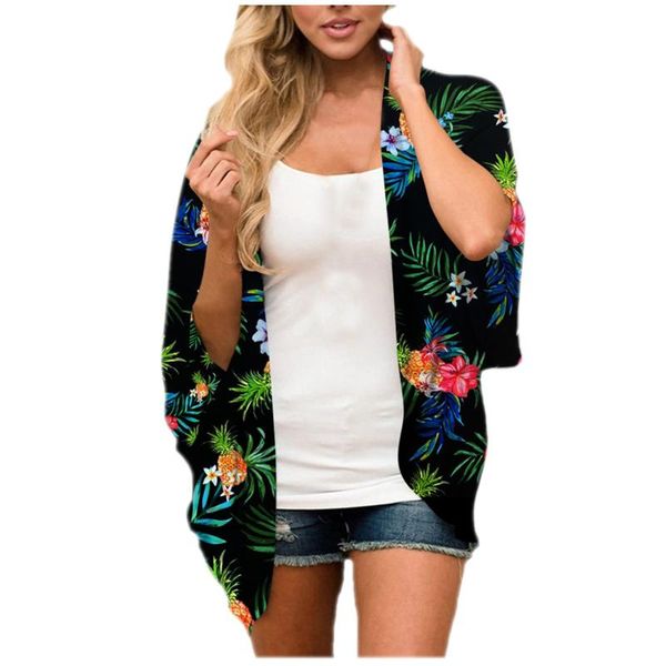 women's blouses & shirts floral print beach chiffon loose kimono cardigan capes 1/2 sleeve summer beachwear outdoor anti-uv coat blous, White
women's blouses & shirts floral print beach chiffon loose kimono cardigan capes 1/2 sleeve summer beachwear outdoor anti-uv coat blous, White