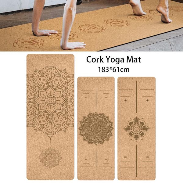 jusenda 183x61cm natural cork yoga mat tpe non-slip fitness 5mm carpet sports exercise training slimming pads 72 *24 inch mats
jusenda 183x61cm natural cork yoga mat tpe non-slip fitness 5mm carpet sports exercise training slimming pads 72 *24 inch mats