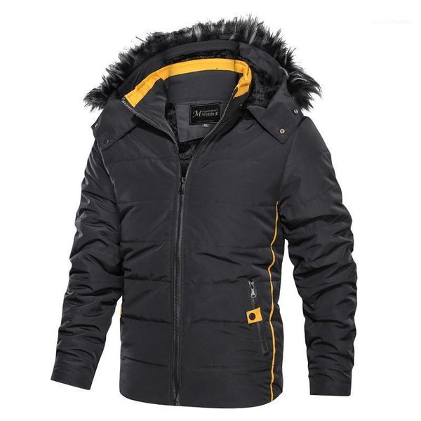 men's down & parkas winter men casual hooded parka fashion patchwork slim fit coat thick warm homme 's zipper jacket wool collar c, Black
men's down & parkas winter men casual hooded parka fashion patchwork slim fit coat thick warm homme 's zipper jacket wool collar c, Black
