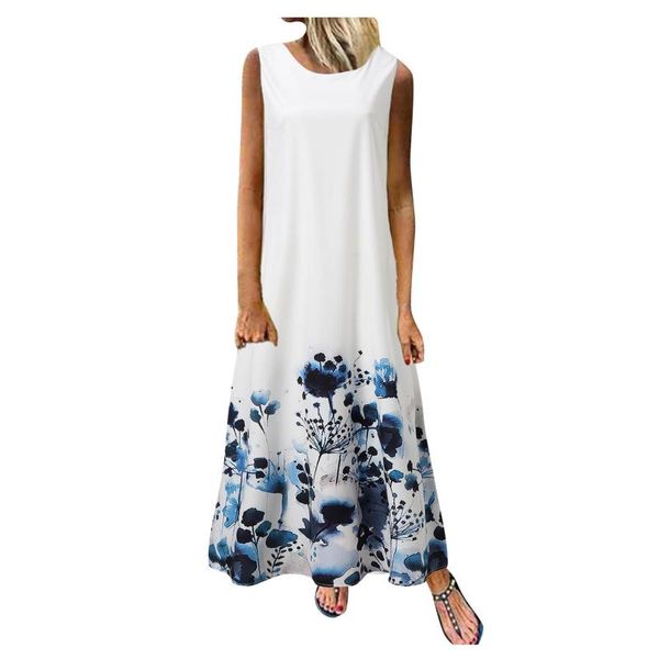 casual dresses floral print dress o-neck sleeveless ankle-length loose long women maxi temperament robe spaghetti strap #lr3, Black;gray
casual dresses floral print dress o-neck sleeveless ankle-length loose long women maxi temperament robe spaghetti strap #lr3, Black;gray