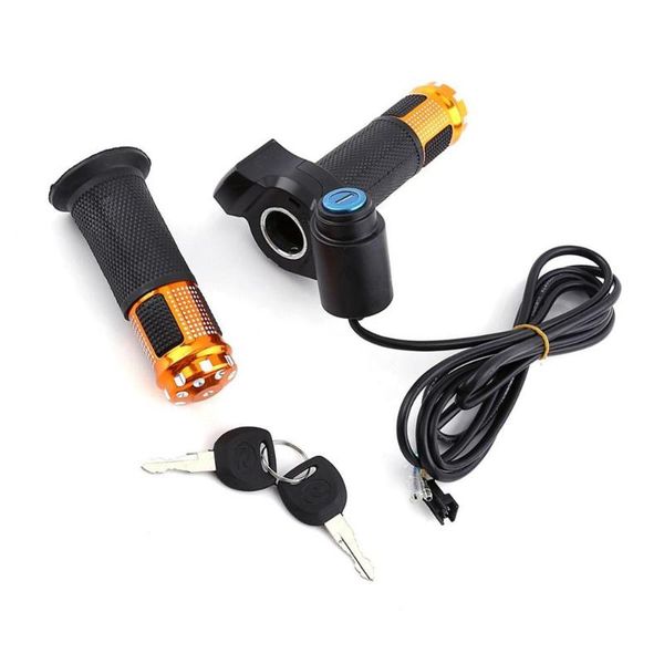 handlebars bike throttle grip electric scooter battery voltage with led display and power key locker accelerator
handlebars bike throttle grip electric scooter battery voltage with led display and power key locker accelerator