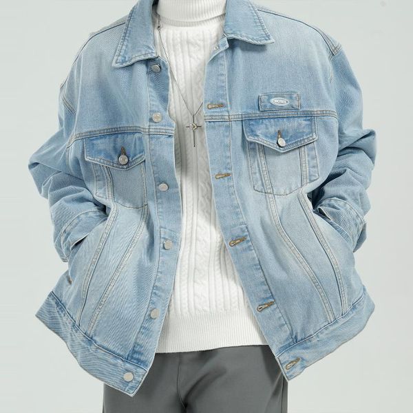 men | autumn and winter 2021 washed jeans jacket korean trend men's jackets, Black;brown
men | autumn and winter 2021 washed jeans jacket korean trend men's jackets, Black;brown