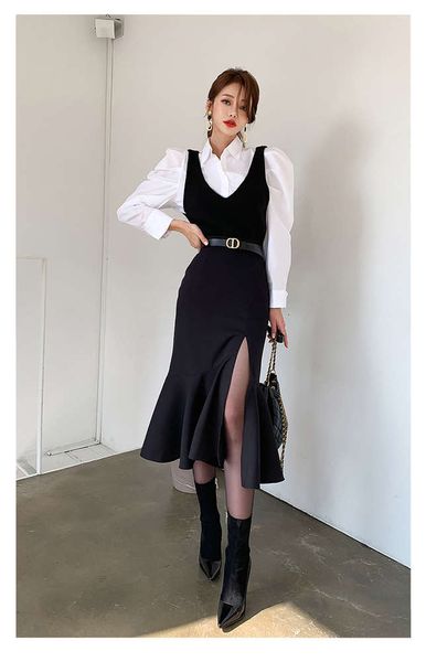 designer ladies suit 21ss spring professional temperament lapel white shirt mid-length ruffled vest skirt
designer ladies suit 21ss spring professional temperament lapel white shirt mid-length ruffled vest skirt