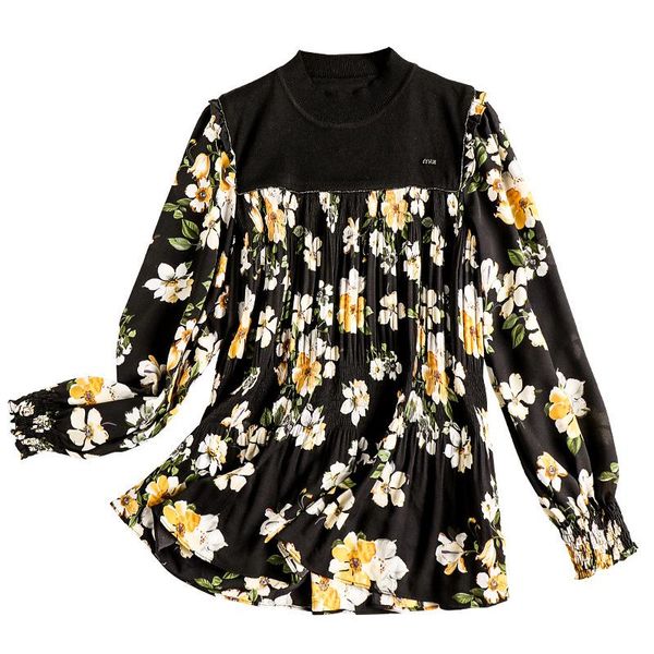 women's t-shirt women 2021 autumn and winter fashion floral printed patchwork round neck long sleeve s-xl, White
women's t-shirt women 2021 autumn and winter fashion floral printed patchwork round neck long sleeve s-xl, White