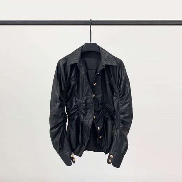 women's leather & faux fashion genuine jacket women 100% sheepskin coat female spring autumn coats and jackets 2021 mujer chaqueta pph3, Black
women's leather & faux fashion genuine jacket women 100% sheepskin coat female spring autumn coats and jackets 2021 mujer chaqueta pph3, Black