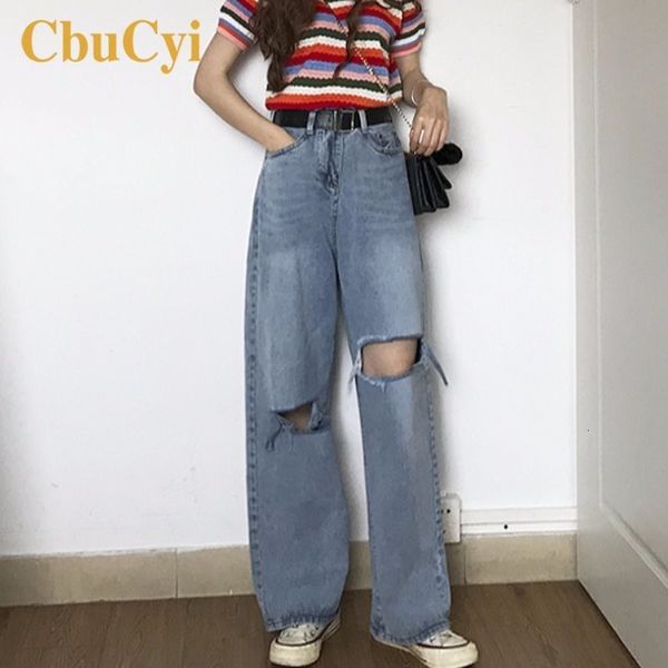 jeans wide leg ripped for summer loose hole high- waist distressed jeans women casual straight vintage cotton denim pants, Blue
jeans wide leg ripped for summer loose hole high- waist distressed jeans women casual straight vintage cotton denim pants, Blue