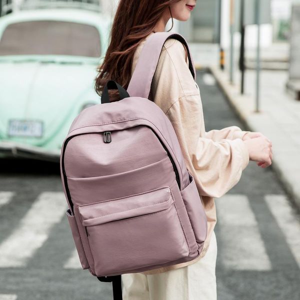 backpack student youth fashion casual college school bag pure color style travel trend
backpack student youth fashion casual college school bag pure color style travel trend
