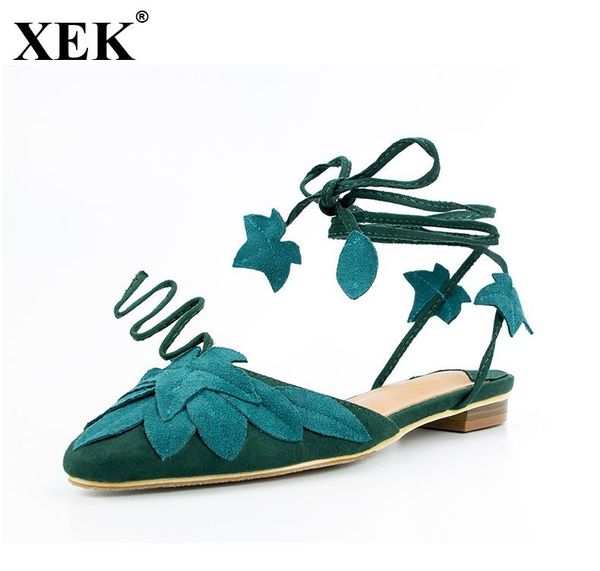 fashion women flats summer sandals leaves bandages lady flock designers green jh263, Black
fashion women flats summer sandals leaves bandages lady flock designers green jh263, Black