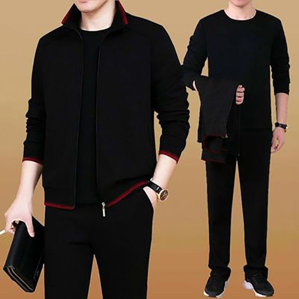 middle aged men's sports autumn and new plush sportswear leisure dad's winter three piece suit, Gray
middle aged men's sports autumn and new plush sportswear leisure dad's winter three piece suit, Gray