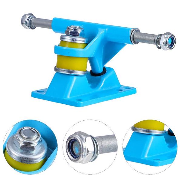 pair aluminium 3.25 inch wheel skateboard trucks wheels brackets skateboarding