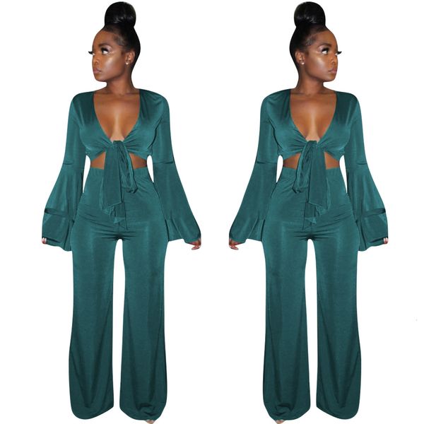 spring autumn dark green two pieces sets fashion sleeves v neck bow short high waist wide leg long pants club outfits, White
spring autumn dark green two pieces sets fashion sleeves v neck bow short high waist wide leg long pants club outfits, White