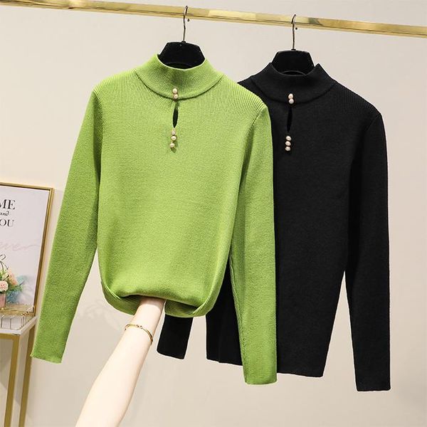 women's sweaters green black nail knitted plus large size oversize korean style fashion pullovers for autumn clothing ladies, White;black
women's sweaters green black nail knitted plus large size oversize korean style fashion pullovers for autumn clothing ladies, White;black