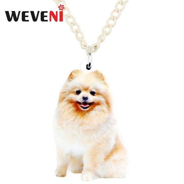 pendant necklaces weveni acrylic happy pomeranian dog necklace collar trendy cute animal jewelry for women girls female 2021 birthday gift, Silver
pendant necklaces weveni acrylic happy pomeranian dog necklace collar trendy cute animal jewelry for women girls female 2021 birthday gift, Silver