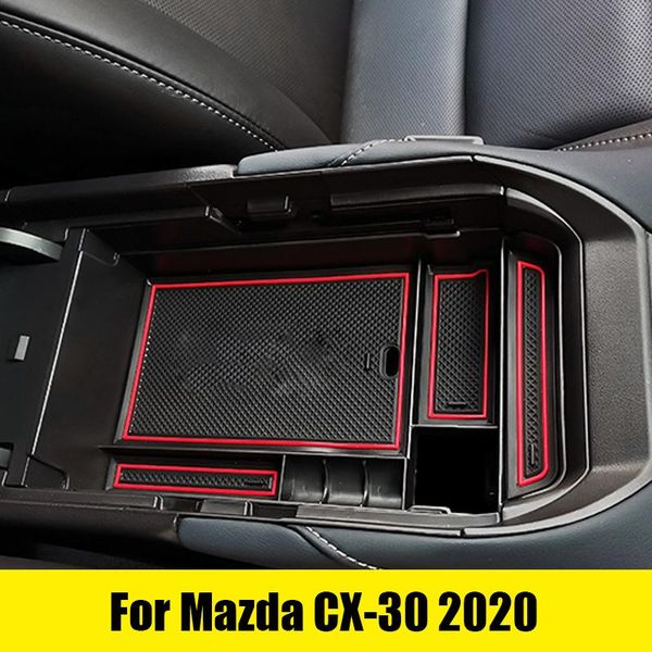 car organizer for cx-30 2021 modified special central armrest box glove storage accessories