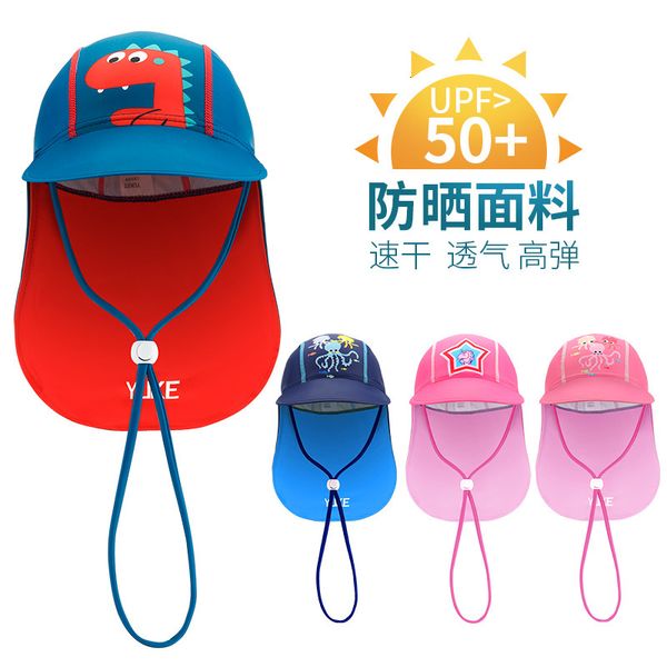 children' anti ultraviolet beach sunshade cap men' and women' cartoon breathable ear and neck protection beach sunscreen, Red;black
children' anti ultraviolet beach sunshade cap men' and women' cartoon breathable ear and neck protection beach sunscreen, Red;black